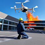 Drone Fire Inspection**

"A drone equipped with a thermal camera inspecting the facade of a modern hospital building, fully clothed inspectors observing on the ground, safe for work, appropriate content, professional scene, natural proportions, correct anatomy, well-formed hands, daytime, blue sky, showcasing advanced technology, family-friendly."

**