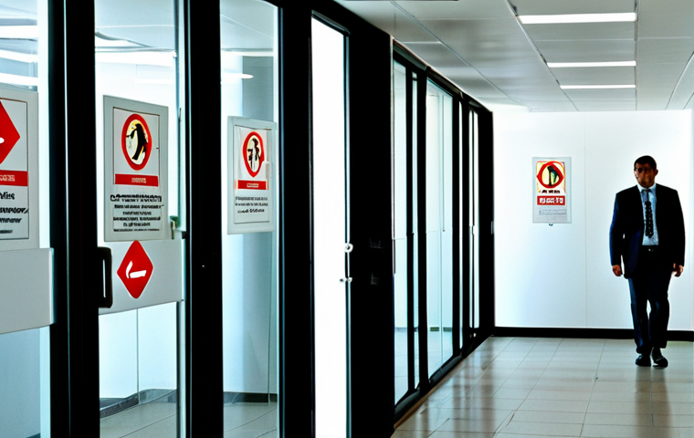 화재안전관리 기출문제 해설 및 풀이 - Fire Safety Signage**
"A brightly lit interior of a modern Brazilian office building, showcasing cl...