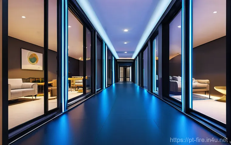 화재안전관리 실무와 관련된 최신 기술 트렌드 - **Prompt 1: AI-Powered Early Detection in a Modern Portuguese Office**
    "A high-angle shot captur...