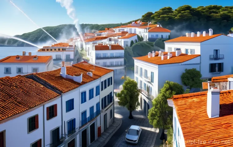 화재안전관리 실무에서 중요한 기술적 변화 - **Prompt:** A vibrant, sun-drenched panoramic view of a healthy Portuguese cork oak forest, symboliz...