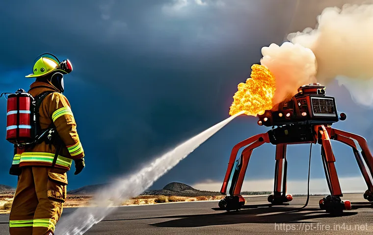 화재안전관리 실무에서의 기술적 변화와 도전 - **Prompt:** A serene and impeccably clean modern living space, bathed in warm, soft natural light fi...