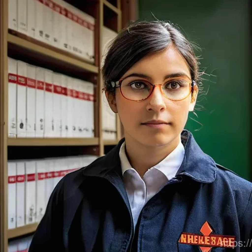 화재안전관리 실무에서의 문제 해결 역량 - **Image Prompt: Proactive Risk Analysis in a Portuguese School**
Detailed scene of a diligent fi...