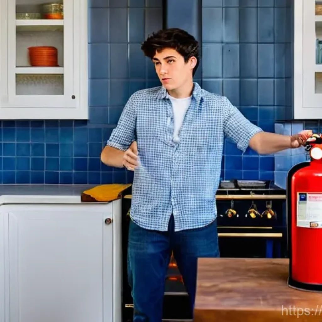 화재안전관리 직무에서 자주 발생하는 실수 - **Prompt 1: Kitchen Catastrophe Averted (or Almost)**
**Description:** A slightly rustic, yet co...