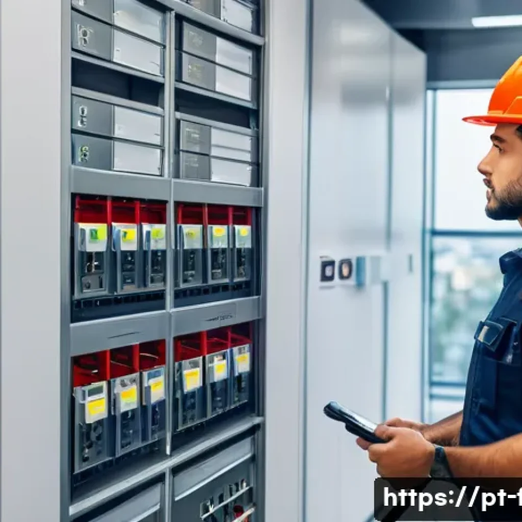 화재안전관리기술자 자격증 최신 동향 - A modern commercial building interior with advanced automatic fire safety systems installed, includi...