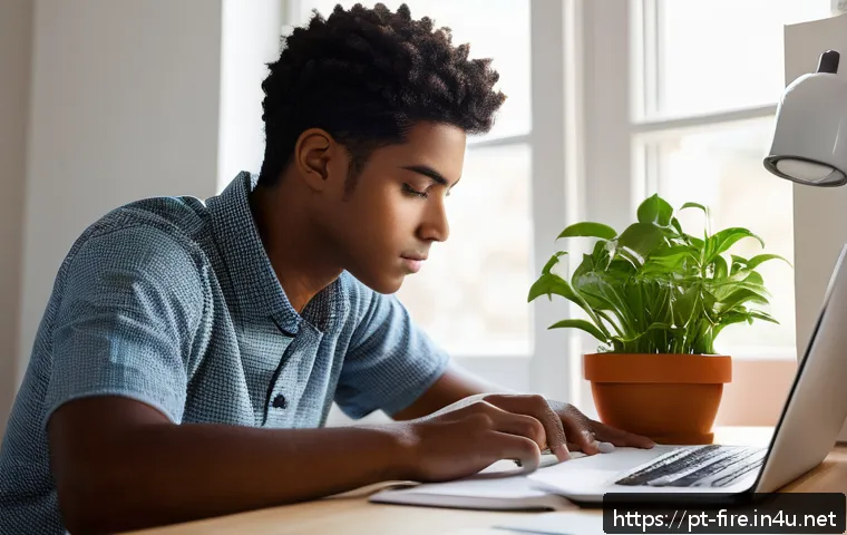 화재안전관리 기술자 시험 공부시간 분배법 - A focused young adult studying at a tidy, well-lit home study corner designed for concentration, fea...